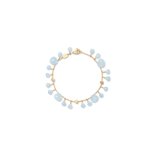 Paradise Yellow Gold and Aquamarine Bracelet
